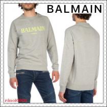 新作*BALMAIN ブランドコピー通販*メランジュグレー コットンスウェットシャツ iwgoods.com:cutapg-1