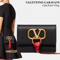 VALENTINO ブランドコピー商品 GARAVANI 　Chain Pouch V-Ring iwgoods.com:gigft0-1