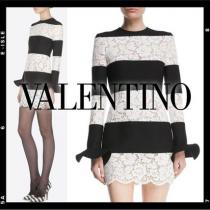 【VALENTINO 激安スーパーコピー】Virgin wool and lace ...