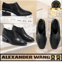残りわずか Alexander WANG スーパーコピー 代引 革靴 ブラック フロ...