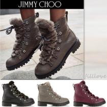 JIMMY CHOO スーパーコピー 代引▼暖か ムートン ♡ HILLARY FLAT ブーツ 3色 iwgoods.com:k72f90-1