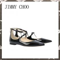 JIMMY CHOO 激安コピー / SAGE FLAT SHOES　ブラック【関税...
