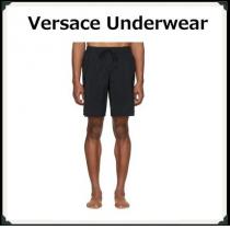 VERSACE コピー品 Underwearブラック ロング スイム ショーツ 水着 海 iwgoods.com:7dxwbu-1