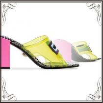関税込◆90s vintage VERSACE コピー商品 通販 logo mid heel sandals iwgoods.com:dknbd8-1