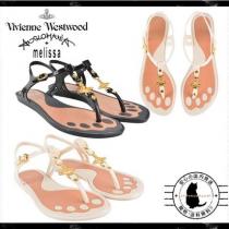 関・送込★Vivienne WESTWOOD 激安スーパーコピー X Melissa Orbサンダル 2色 iwgoods.com:g2u2yc-1