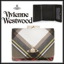 【新作】Vivienne WESTWOOD ブランド 偽物 通販◆DERBY チェック 折りたたみ財布 iwgoods.com:5mecuv-1