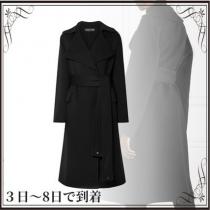 関税込◆Belted leather-trimmed cashmere coat iwgoods.com:r1yk75-1