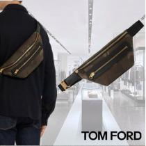 **TOM FORD ブランドコピー商品**Leather-Trimmed Camouflage-Print Nubuck Belt Bag iwgoods.com:5029yd-1