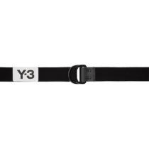 Y-3 ブランドコピー商品 // ELASTIC BELT BLACK ロゴ入りベル...