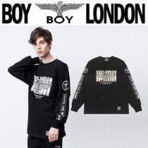 BOY LONDON ブランドコピー★LEAVE THE BOY ALONE腕ロゴ長袖Tシャツ2色 iwgoods.com:6ue7kg-1