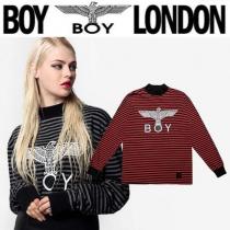 ☆BOY LONDON スーパーコピー(ボーイロンドン ブランドコピー通販)☆Stripe High Neck Tシャツ2色 iwgoods.com:fjryyu-1