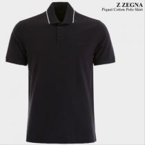 Z Zegna 偽物 ブランド 販売 Piquet Cotton Polo Shirt iwgoods.com:q498du-1