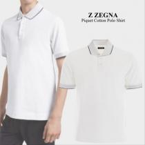 Z Zegna スーパーコピー　Piquet Cotton Polo Shirt iwgoods.com:d4d5wz-1