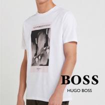 【HUGO BOSS コピー品】DISORDERコットンTシャツ☆アートワークプリント iwgoods.com:h6ntmq-1