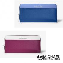 ★MK★Tri-Color Crossgrain Leather Continental Wallet iwgoods.com:0huea2-1