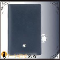 関税込◆Blue navy leather Meisterstuck card holder iwgoods.com:y7l2xr-1