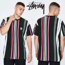 STUSSY ブランド コピー Valley Vert YD Stripe T-Shirt ストライプTシャツ iwgoods.com:v03rii-1