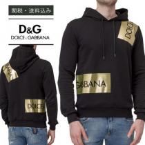 【Dolce&Gabbana スーパーコピー 代引】 LOGO HOODIE ロゴ パーカー テープ iwgoods.com:43yubn-1