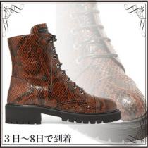 関税込◆Snake-effect leather ankle boots iwgoods.com:j96hig-1