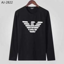 2020秋冬定番コーデ 2色可選 冬コーデを盛り上げる アルマーニ ARMANI 長袖Tシャツ iwgoods.com i0vKLv-1