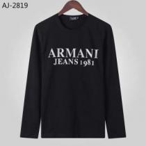 長袖Tシャツ 2色可選 アルマーニ ARMANI 2020秋冬憧れスタイル 今年の冬のトレンドデザイン iwgoods.com KXzSzq-1