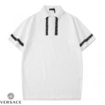 2020春夏大活躍 2色可選 半袖Tシャツ 高級感あるデザイン ヴェルサーチ VERSACE 人気ブランドの新作 iwgoods.com uCqaOz-1