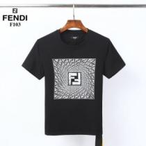 非常にシンプルなデザインな 半袖Tシャツ2色可選  価格帯が低い フェンディ FENDI iwgoods.com uGjO9D-1