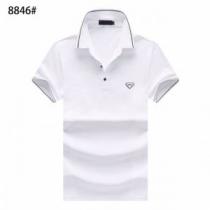 大人気のブランドの新作 半袖Tシャツ 3色可選 老舗ブランド プラダ PRADA  確定となる上品 iwgoods.com 0z4DSf-1