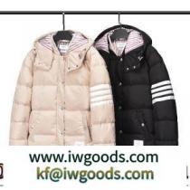 2021秋冬 トムブラウン THOM BROWNE ダウンジャケット トムブラウンコピー 寒さに打ち勝つ 高級感を備えている 2色可選 フード部分は取り外し可能 iwgoods.com nGfyGr-1