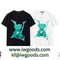 LOUIS VUITTONコピー 半袖Tシャツ 2022春夏 綺麗に決まるフォルム！2色可選 収縮性のある 着回し度抜群 iwgoods.com n8fSji