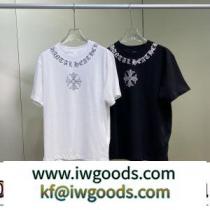 クロムハーツブランドスーパーコピー 今一番HOTな新品 半袖Tシャツ お洒落に魅せる 2色可選 2022春夏 優しいフィット感 iwgoods.com qiSXni-1