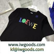 日本未上陸2022ss LOEWE ロエベ偽物 半袖Tシャツ ユニセックスで着用 2色可選 シンプルでカジュアル iwgoods.com O1Daue