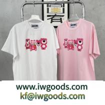 【超可愛い】Moschino新作モスキーノ ｔシャツスーパーコピー服 革新的なピンクスポーツウェアの着心地 iwgoods.com mGLbei-1