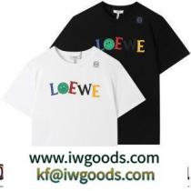 ロエベブランドスーパーコピー 半袖Tシャツ 収縮性のある 2022春夏 耐久性のある ラックスした雰囲気 2色可選 iwgoods.com aqCuGj-1