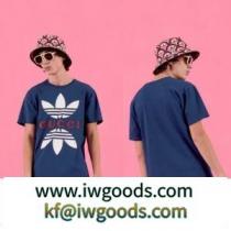 激アツのコラボGUCC1×adidas コットンジャージー Tシャツ 激安スーパーコピー 2色可選 夏にマストなお勧め iwgoods.com 1PzWbu-1