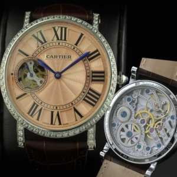 メードインジャパンクオーツ 2針新着 半自動卷  CARTIER カルティエ 男性用腕時計   44mm  メンズ腕時計