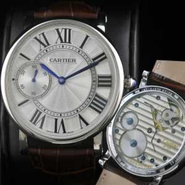 高級腕時計 半自動卷  CARTIER カルティエ 男性用腕時計 メードインジャパンクオーツ 2針  44mm  メンズ腕時計