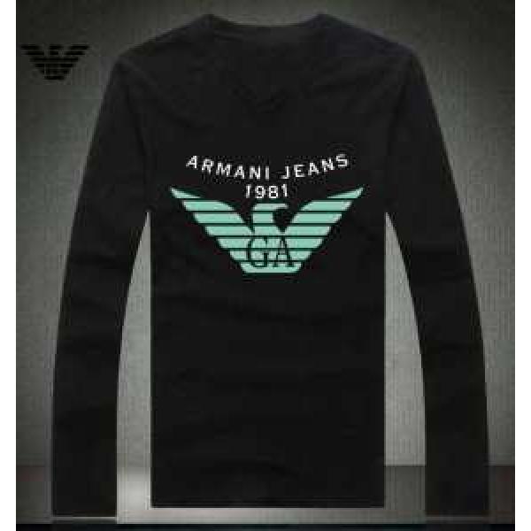 2021秋冬 高級感演出 ARMANI アルマーニ 人気通販 Vネック 長袖 Tシャツ 多色