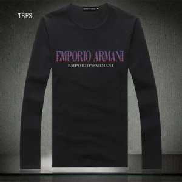 2021秋冬 贈り物に ARMANI アルマーニ 人気通販  長袖 Tシャツ