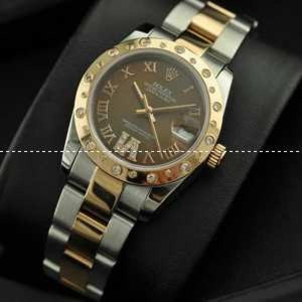 ROLEX ロレックス デイトジャスト 腕時計  男女兼用 自動巻き 3針クロノグラフ 日付表示 ダイヤベゼル