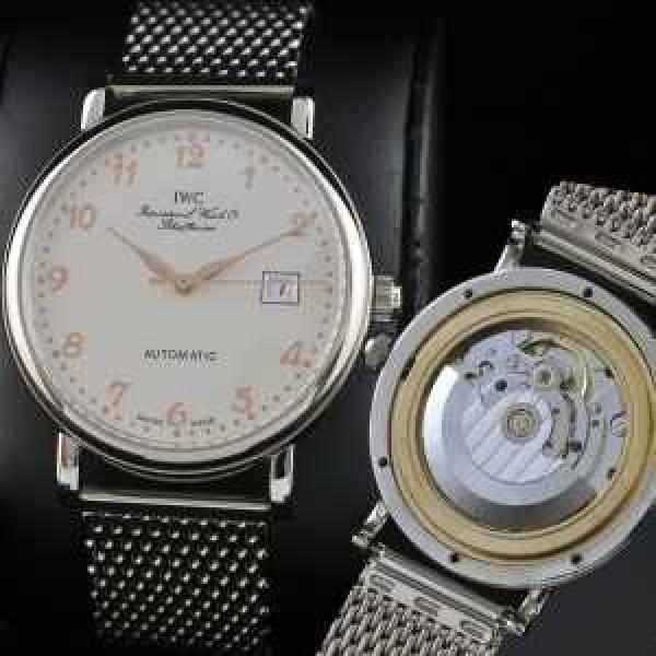 自動巻き スイスムーブメント 3針 スゴイ人気   自動巻き 日付表示 夜光効果  男性用腕時計 IWC クオーツ メンズ腕時計