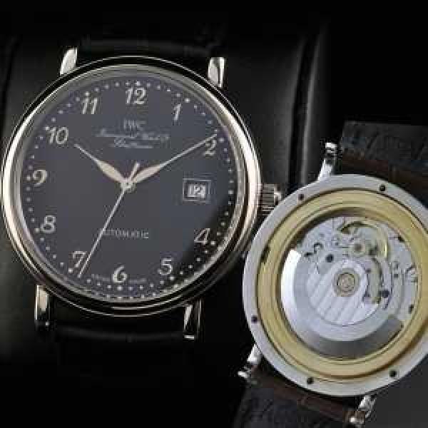 夜光効果   スゴイ人気 スイスムーブメント 3針  自動巻き 日付表示   男性用腕時計 IWC クオーツ メンズ腕時計