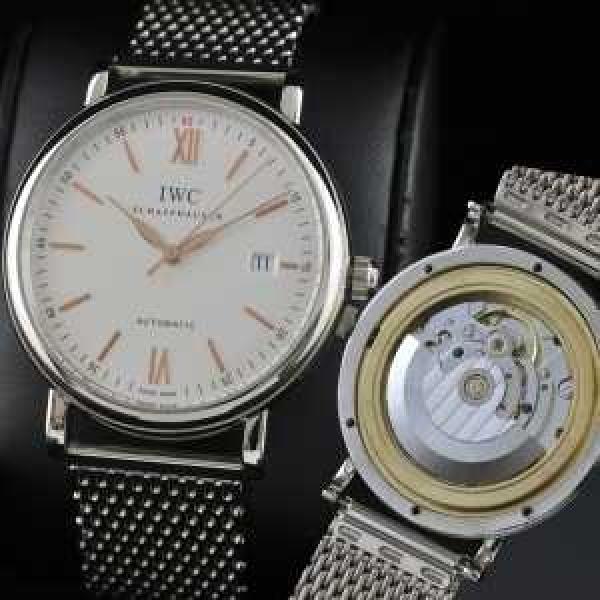 夜光効果   スゴイ人気 スイスムーブメント 3針  自動巻き 日付表示   男性用腕時計 IWC クオーツ メンズ腕時計