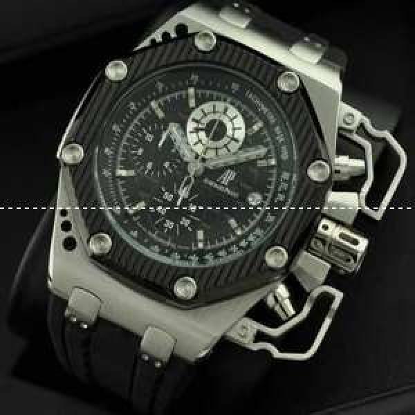 メードインジャパンクオーツ 6針クロノグラフ Audemars Piguetオーデマピゲ 腕時計 サファイヤクリスタル風防
