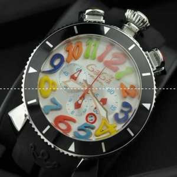 ガガミラノ腕時計 GaGaMILANO メードインジャパンクオーツ ステンレス サファイヤクリスタル風防 6針クロノグラフ