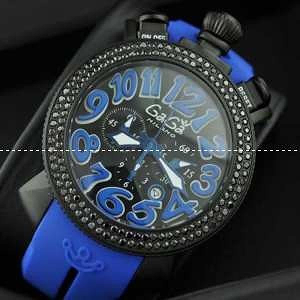 ガガミラノ腕時計 GaGaMILANO メードインジャパンクオーツ ダイヤベゼル 6針 ダイヤベゼル  ステンレス/ダイヤベゼル