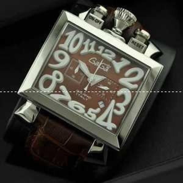 ガガミラノ腕時計 GaGaMILANO  メードインジャパンクオーツ　5針 男性用腕時計 グリーン インデックス  ステンレス ケース