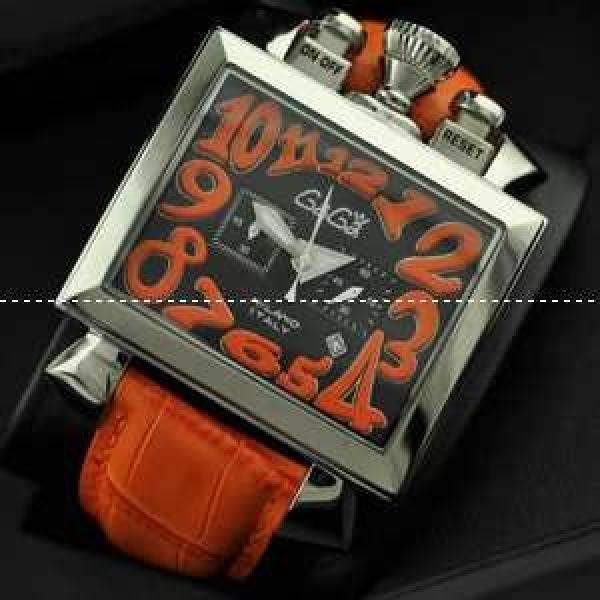 ガガミラノ腕時計 GaGaMILANO  メードインジャパンクオーツ　5針 男性用腕時計 グリーン
