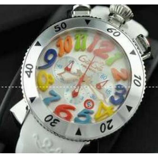品質良きｓ級アイテムなガガミラノ スーパーコピー　メードインジャパンクオーツ　クロノメーター搭載 ラバー デザイン腕時計 .  