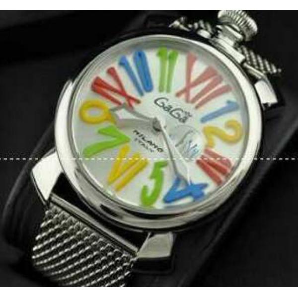 大人っぽいガガミラノ腕時計 GaGaMILANO　視認性の高いメードインジャパンクオーツ　ブラック腕時計 . 